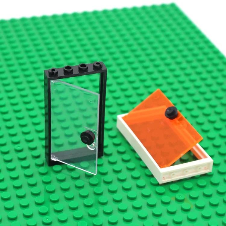 Кубики MOC Ландшафтная архитектура двери и окна сделай сам интеллектуальный блок