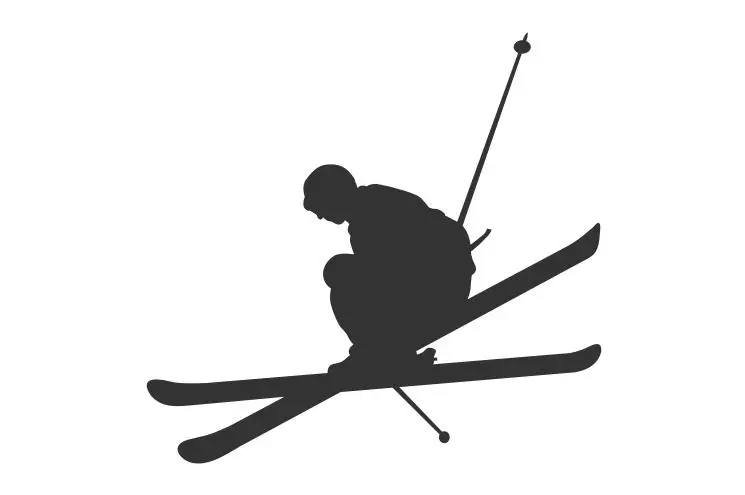 Наклейки на бампер автомобиля для любителей катания лыжах и художественная