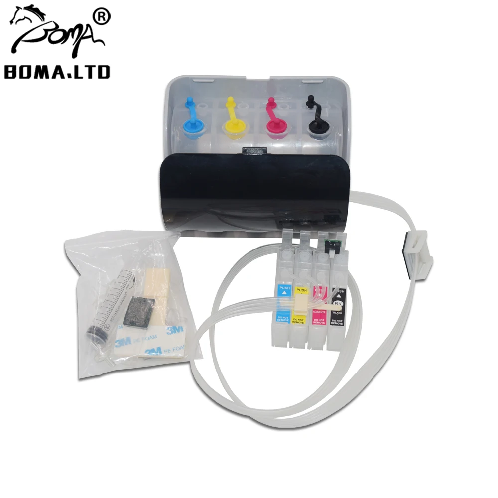 Непрерывная чернильная система BOMA.LTD T1281 Ciss оптом для чипа сброса Epson SX235W SX230 SX125 SX130