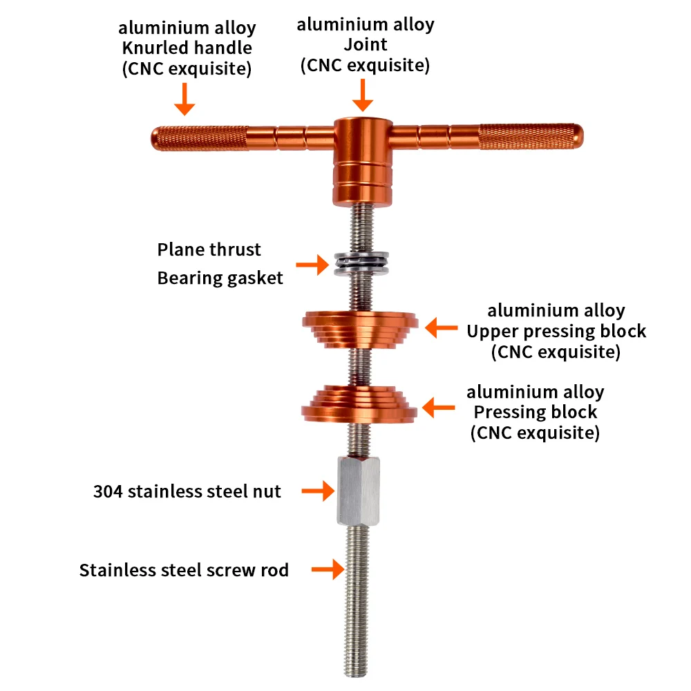 Нажимной инструмент SWTXO для велосипедной гарнитуры алюминиевый сплав | Спорт и