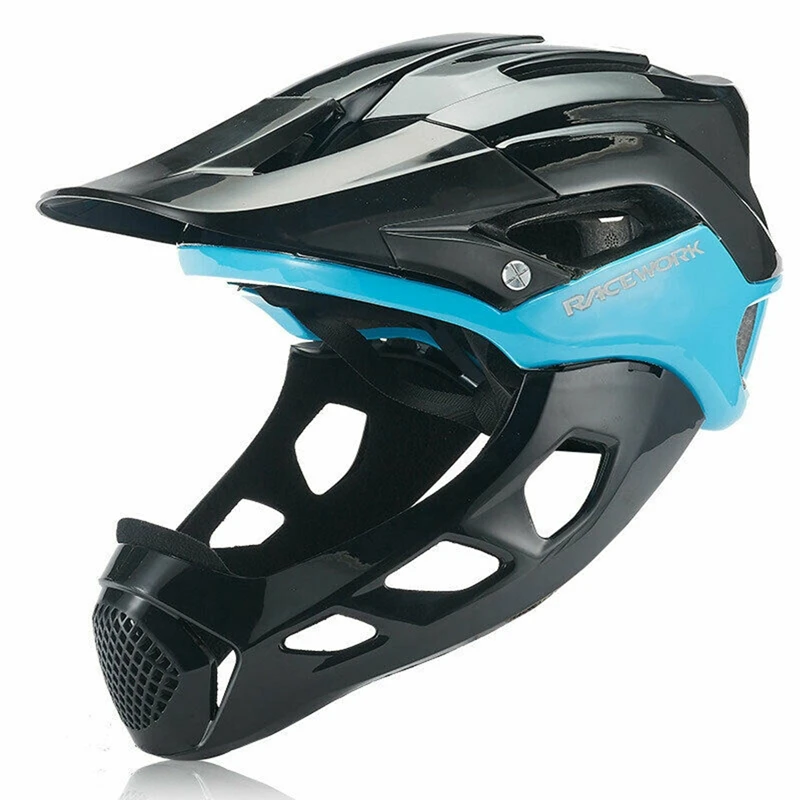 

Adult Bicycle Downhill Helmet Riding Helmet Off-road Helmet Full Face Helmet/ free Size 6 Colors New 1pc 33 X22 X22cm