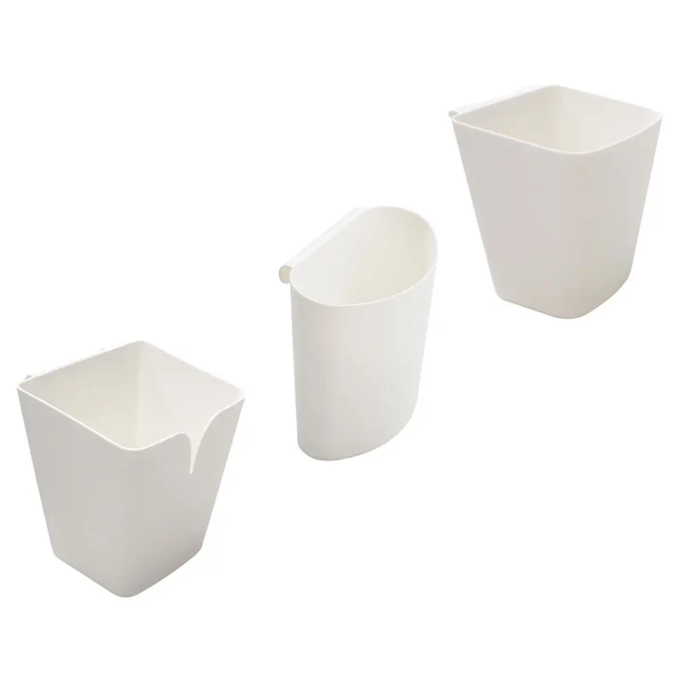 

3PCS Small Hanging Kitchen Tableware Sundries Box(White 3 Styles)