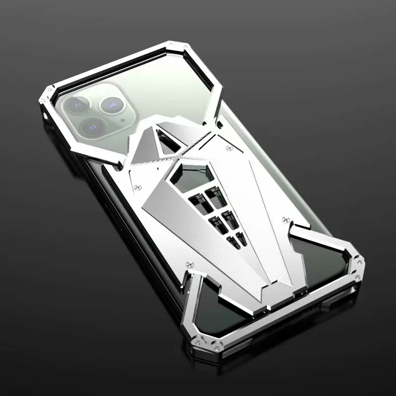 Алюминиевый армированный чехол Super Hero для iPhone 11 Pro XS Max XR X 8 7 6 6S Plus чехол-крышка для телефона с кольцом и Железным человеком-пауком