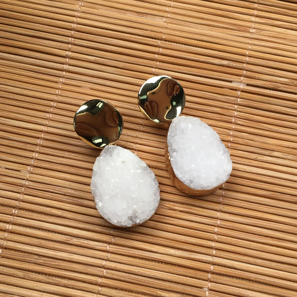 Оптовая продажа серьги гвоздики из натурального камня агата ювелирные изделия