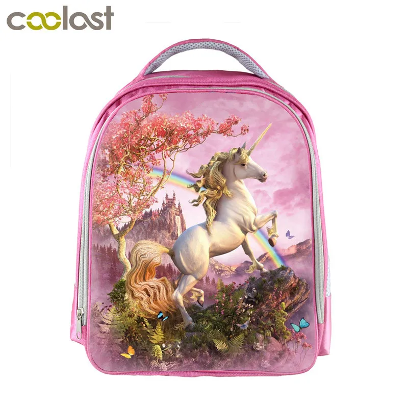 Фантастический рюкзак с единорогом маленькая лошадь детские школьные сумки для