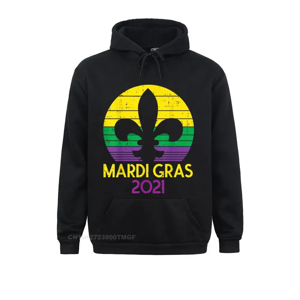 High Quality Women Sweatshirts Long Sleeve Hoodies Clothes Mardi Gras Jester Hat Sunset Retro Carnival Party Oversized Hoodie