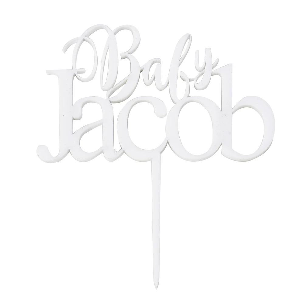 50 шт. Персонализированная с именем ребенка Кекс Топпер на заказ маленький торт
