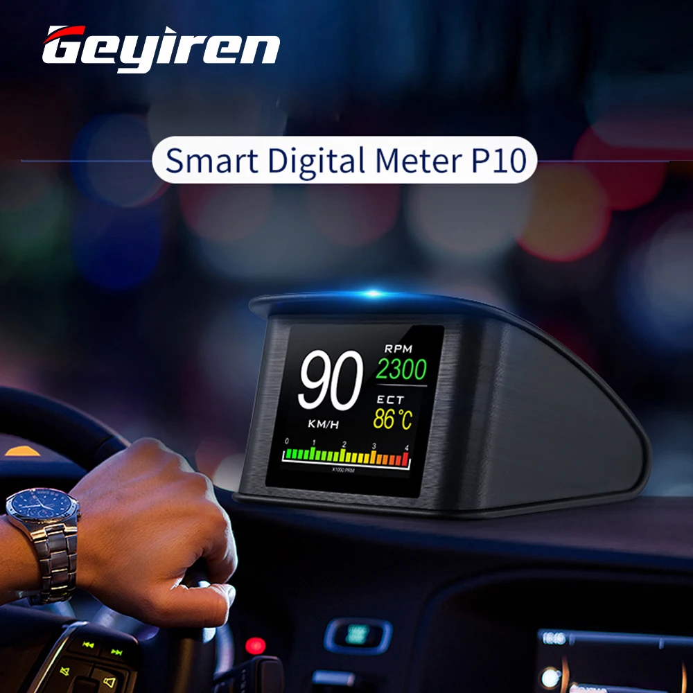 HUD Head Up Дисплей AIHG автомобиля Скорость ometer с OBD2/EUOBD Порты и разъёмы Смарт Цифровой