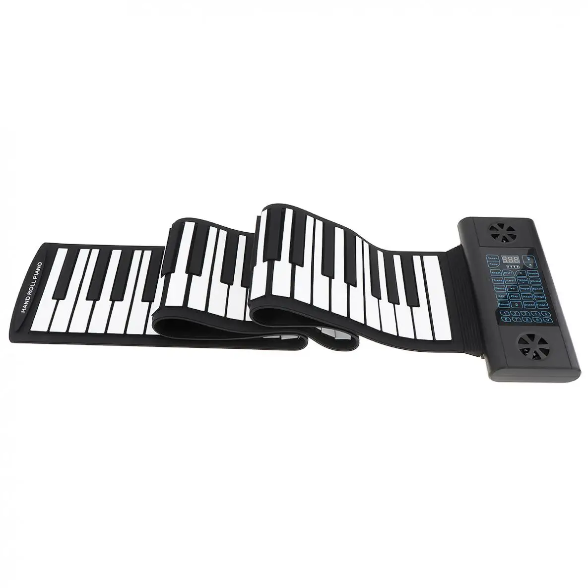 88 Keys MIDI Roll Up Piano Rechargeable Electronic Silicone Flexible Keyboard Organ Built-in 2 Speakers with Accessories