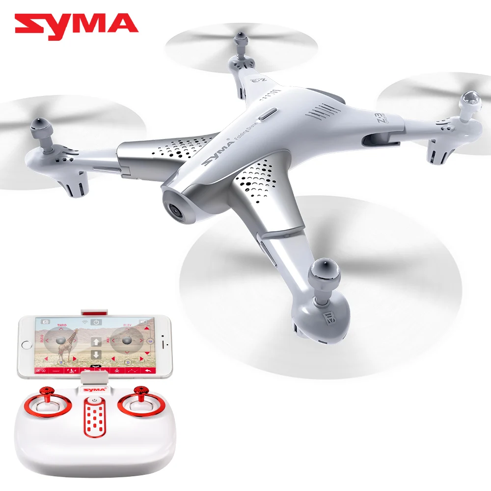 Syma Z3 RC Helicopter Smart Foldable Drone With 720p FPV WIFI HD Camera Real-time Altitude Hold Headless Mode Quadcopter Toys | Игрушки и