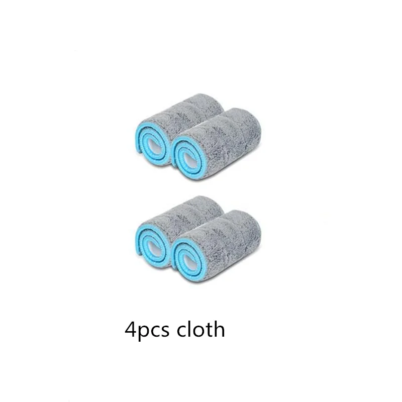4pcs cloth Жесткая напольная плоская Швабра из микрофибры Волшебные швабры ведро для очистки грязных волос мех БЕСПЛАТНО Ручная стирка и сушка вращающийся балаи - Цвет: 4pcs cloth