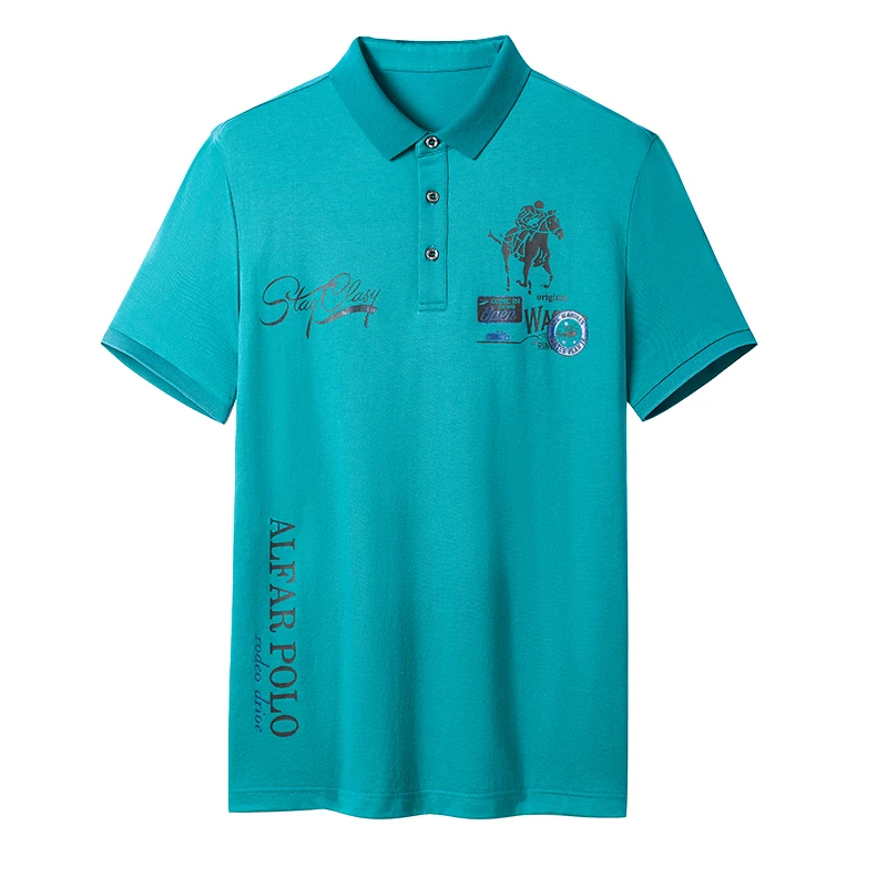 

MIAMOOM 2021 Short Sleeve T-shirt Men's POLO Shirt Summer Casual Fashion Tee Tops