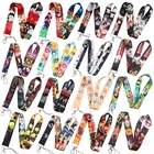 LT1115 100 стилей, оптовая продажа, шнурок 20 шт.лот аниме kimetsu no yaiba danganronpa для брелока, держатель для ключей, аксессуары для брелоков