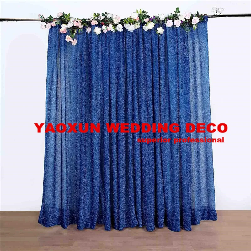 Недорогой Блестящий Свадебный фон занавеска с блестками настенный для фотобудки