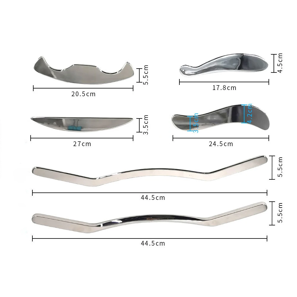 Meridian Massager Medical Stainless Steel Physiotherapy Fascia Knife Relax Muscle Promoting Blood Circulation Scraping Plate | Красота и