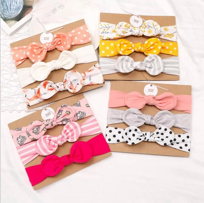 

6Set/Lot, Wholesale Baby Newborn Headband,Top Knotted Hair Bow Girls Hairband,Floral Kids Knotted Hair Bows Hair Accessories