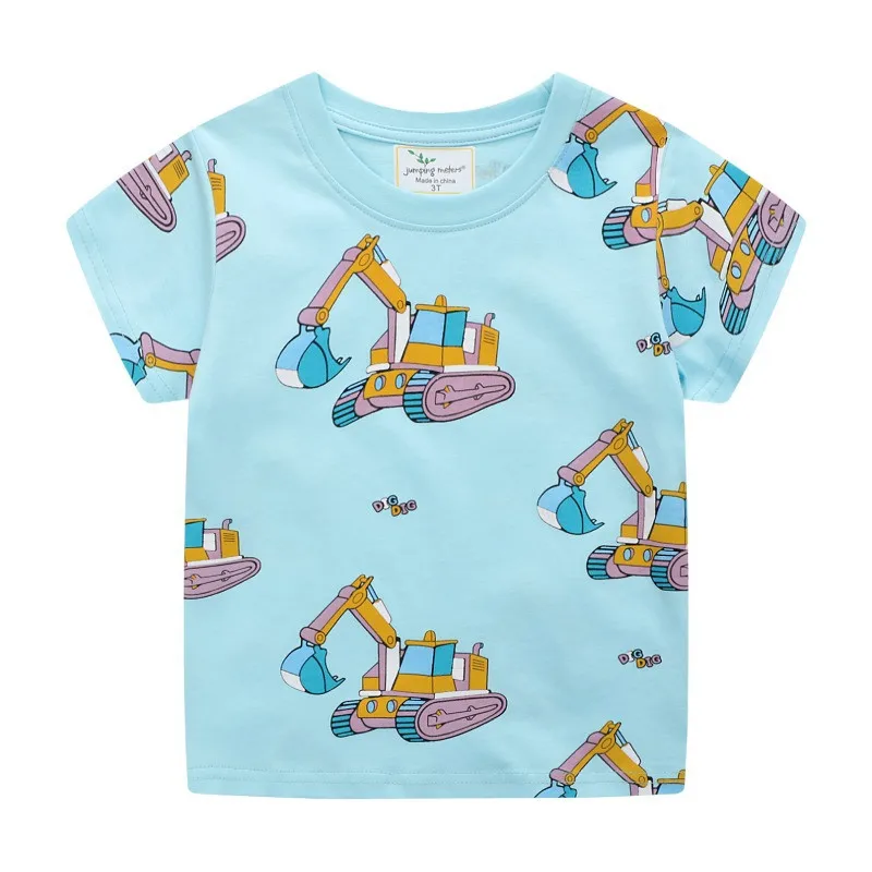 

Jumping Meters New Arrival Purple Rainbow Girls Tees Cotton Summer Toddler Clothes Hot Selling Kids Tops Children's Tshirts