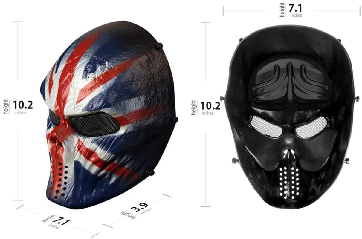 Маска на все лицо для косплея Хэллоуина