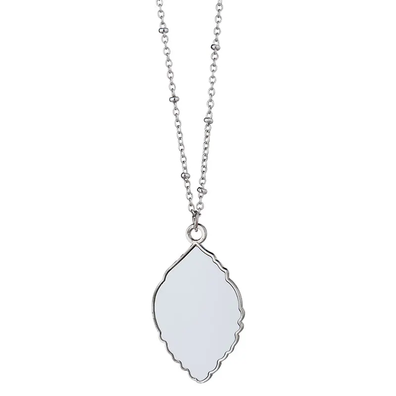 

Beautiful Necklace Jewelry Design 2021 Sublimation Blanks Print Picture Women Decoration For Party 10pcs/lot A0026