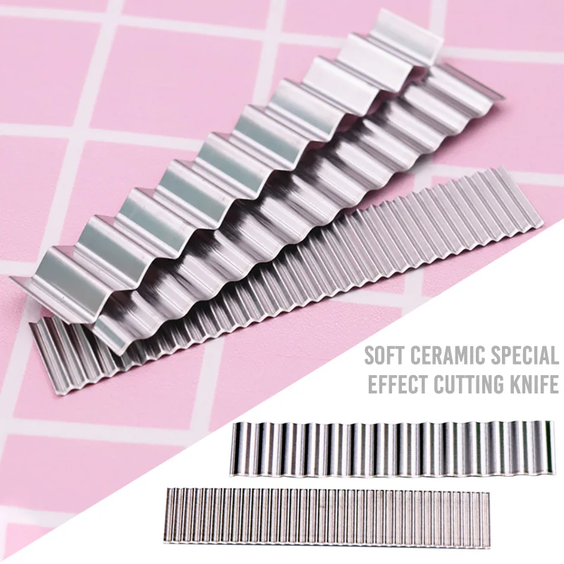 

3Pcs/Set Silver Stainless Steel Clay Cutter Pottery Flexible Wavy Blade Ceramic Tools DIY Craft Sculpting Tools