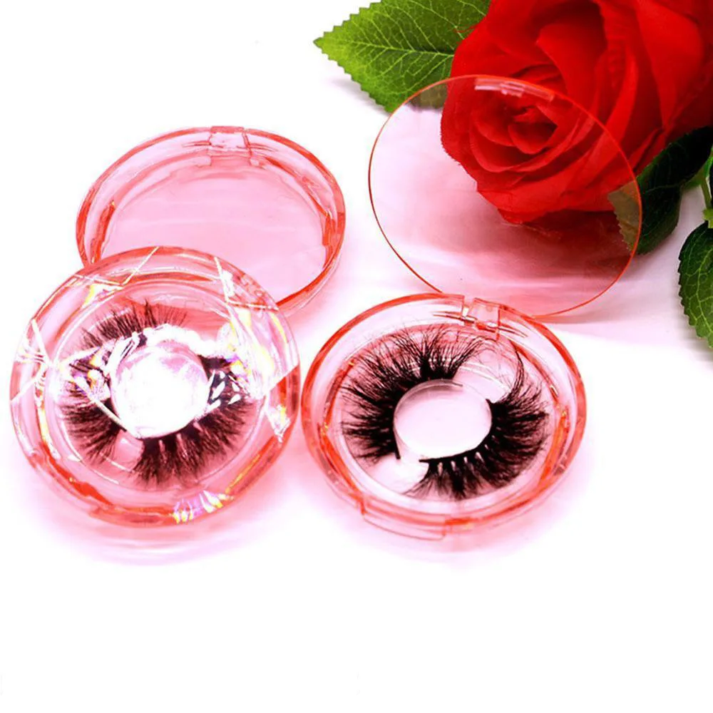 Прозрачные круглые магнитные коробки для ресниц прозрачная упаковочная коробка