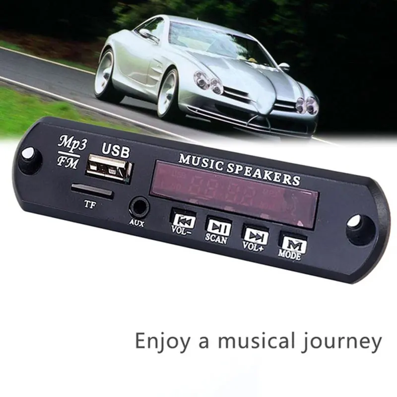 Cewaal DC5V автомобиль MP3 WMA декодер доска аудио модуль USB FM TF радио для автомобиля