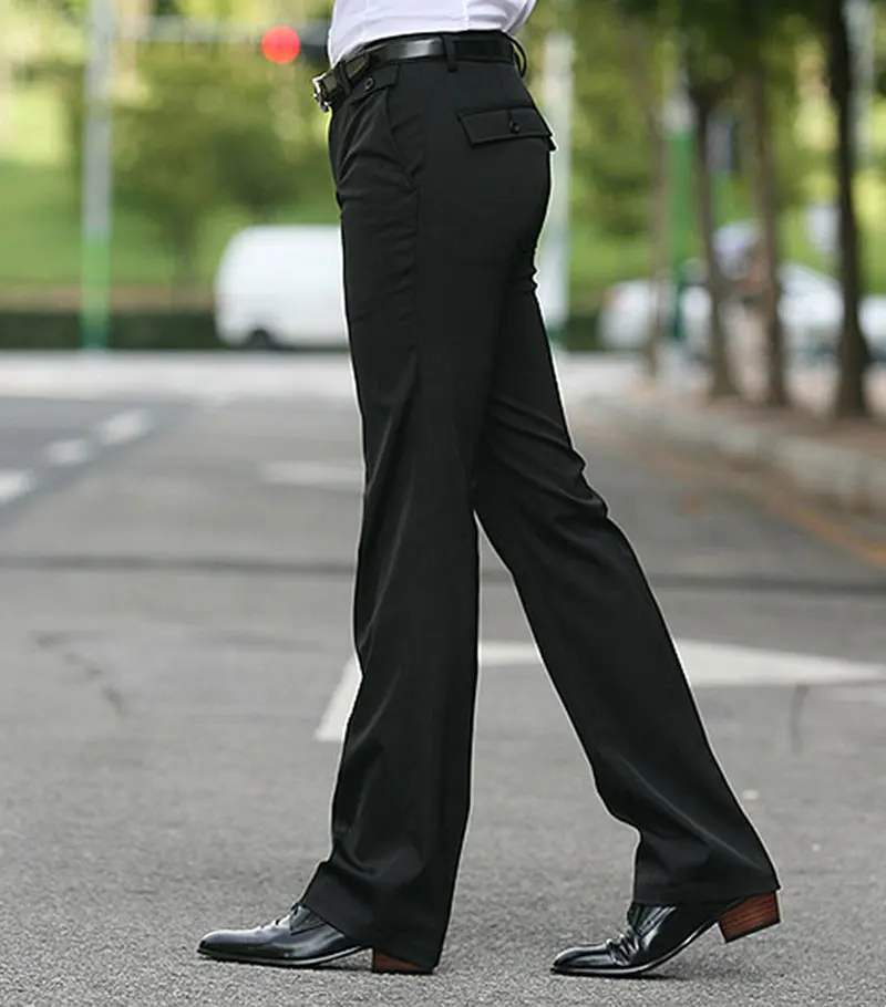 Мужской костюм брюки прямые деловые повседневные классические британский стиль