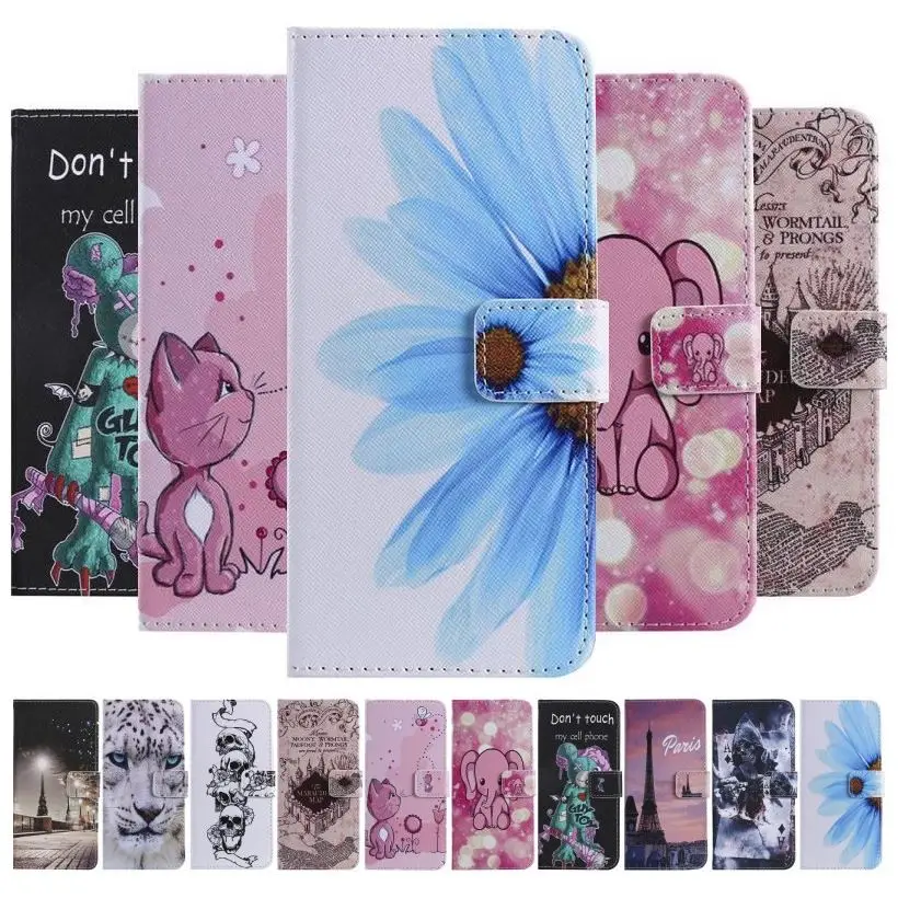 Роскошный чехол для Huawei Mate 20 X P8 P9 P20 P30 Pro Lite Honor 8A 8C 8X Tower Chime Capa кошелек подставка