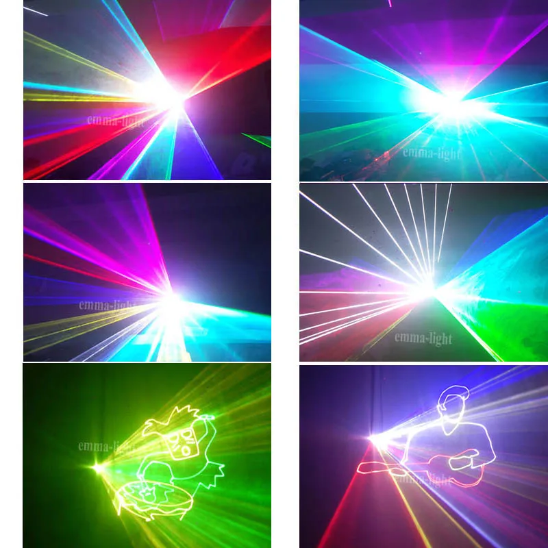 5 Вт RGB 3D лазерный светильник Show 5000 МВт проектор с эффектом для DJ Рождество Dj