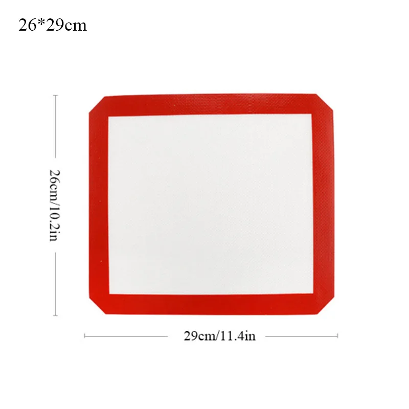 

Non-Stick Silicone Baking Mats Cookie Pad Rolling Dough Mat High Temperature Resistant Glass Fiber Batters Flour Fondant