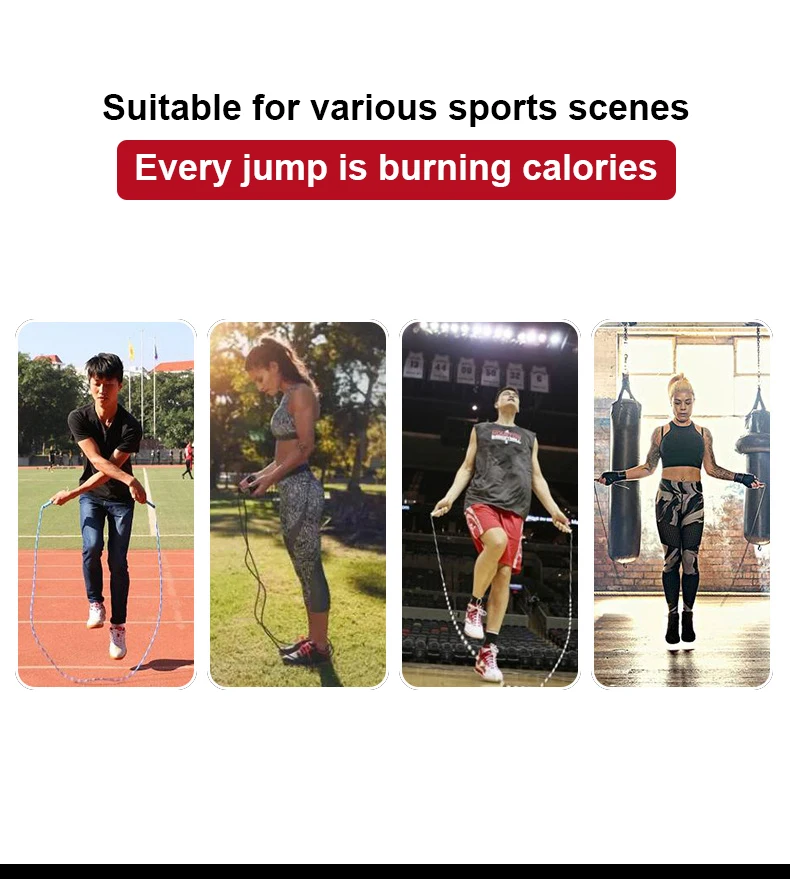 

Jump Rope Jumping Training Lose Weight Skipping Rope With Bearing Metal Handle Home Gym Exercise and Crossfit Fitness Equipment