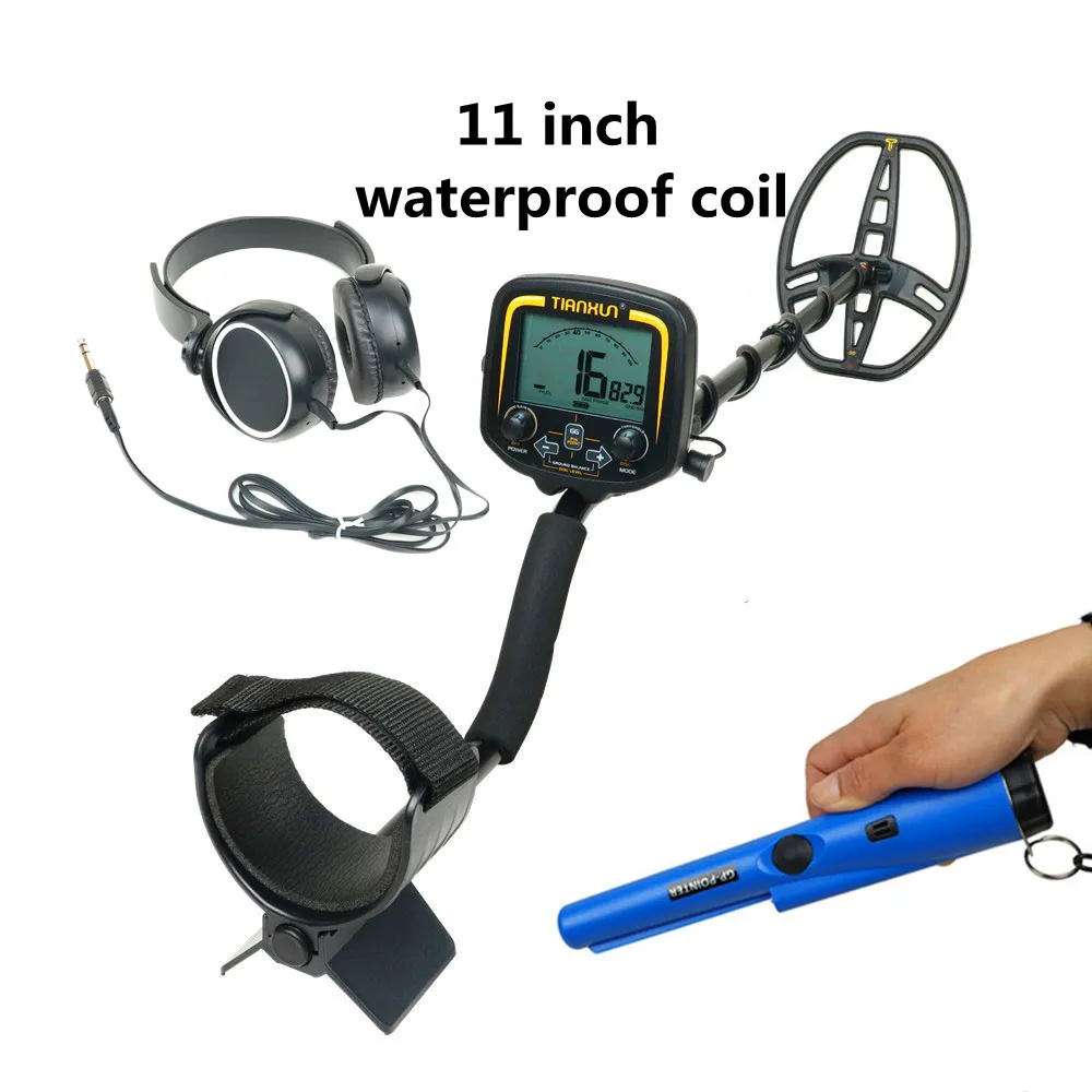 

Portable Underground Metal Detector TX-850 Super Stability Mode LCD Display Gold Finder Kits Treasure Hunter