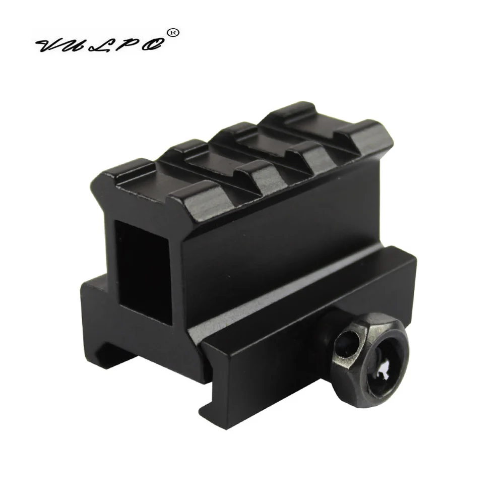 

VULPO Short Side Rail Base Airsoft Riser Scope mount 3Slot Low Riser 20mm Weaver Picatinny Rifle Hunting accessories
