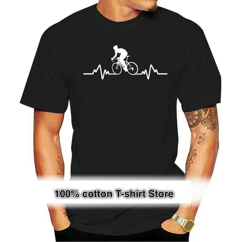 

Cyclings Biker Cyclist Heart Beat Pulse T-SHIRT Biker Jersey Funny Gift Birthday Print t shirt tshirt Clothes summer Design