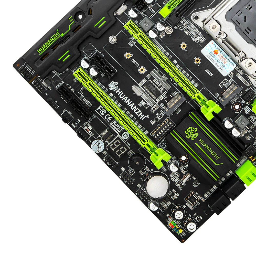 Online X79 2,49 V 2,1 Motherboard Für Intel LGA 2011 Xeon E5 DDR3 128GB M.2 NVME NGFF ATX LGA2011 Server Mainboard