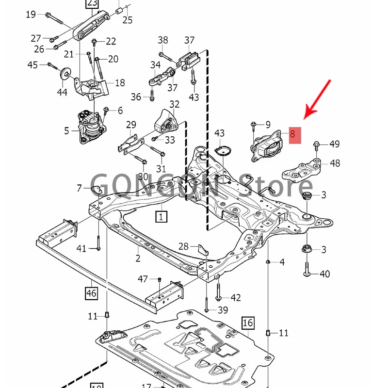 

CAR Engine Foot Glue XC60/XC90/S90 2015-2020vol voxc90 xc60 v90 cross country v90 s90l s90 Engine pad Engine foot glue Engine br