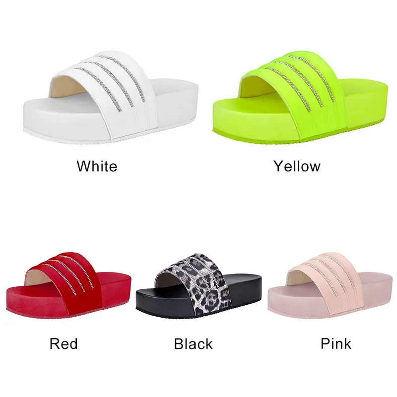 

2021Trendy Women Sandals Vintage Female Platform Sandals Non-Slip Thick Bottom Ladies Shoes Casual Women Slippers Beach Slides