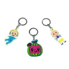 1 шт., брелок для ключей из ПВХ в виде мультяшного арбуза