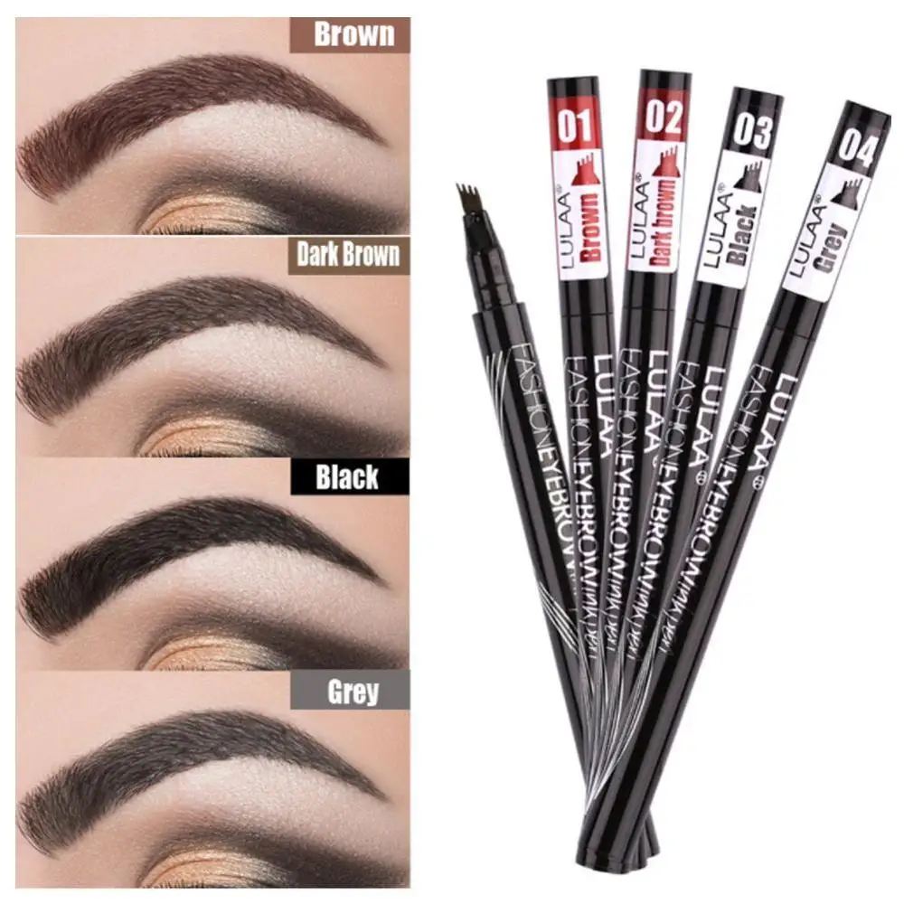 Карандаш для бровей 4 насадки стойкий водостойкий | Красота и здоровье