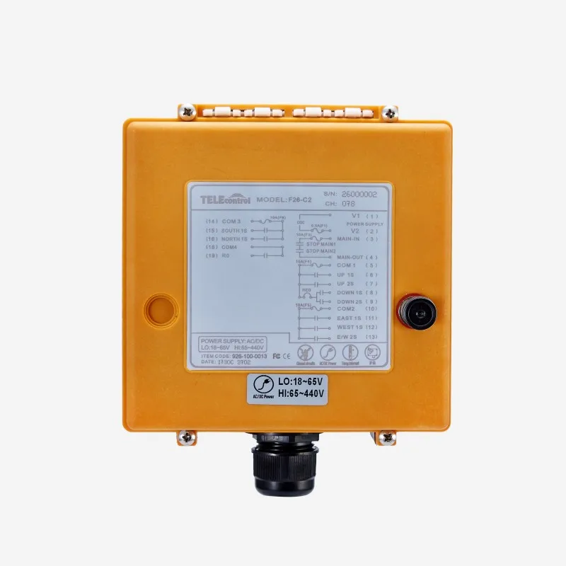 Industrial Remote Control F26-C2 Crane Lift Button Switch 6 buttons 1 receiver transmitter for hoist crane | Обустройство дома
