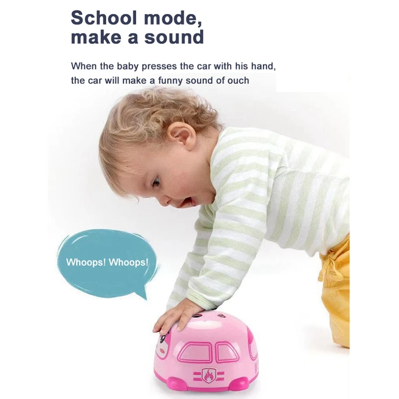 

Smart Sensor Cartoon Car Gesture Induction Pressing Car Obstacle Avoidance Flashing Light Kids Pulley Car Toy