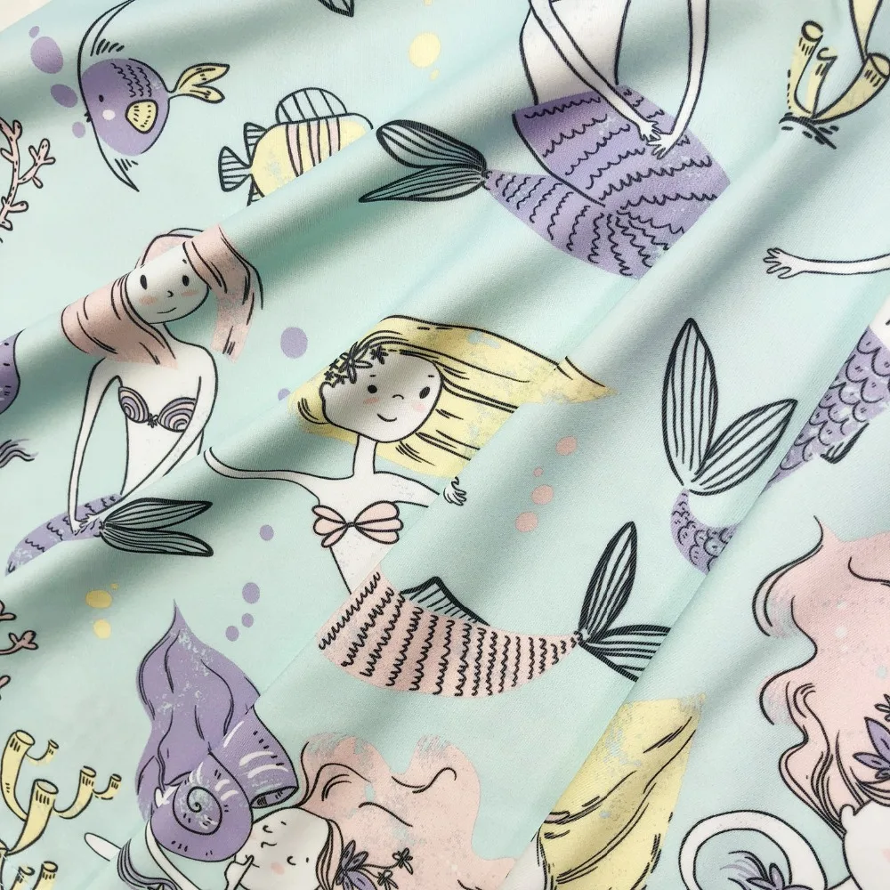 Детские пижамные комплекты из 2 предметов: Единорог динозавр Русалка Бабочка