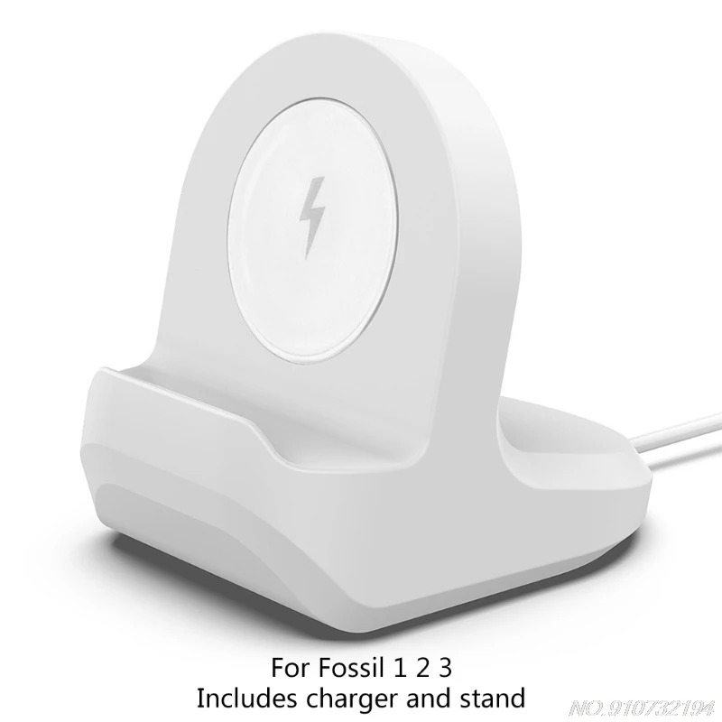 

Portable Wireless Charging Base Stand Dock Smart Watch Charger Cable for Fossil Q Gen 1 2 3 Founder/Wander/Marshal D21 20