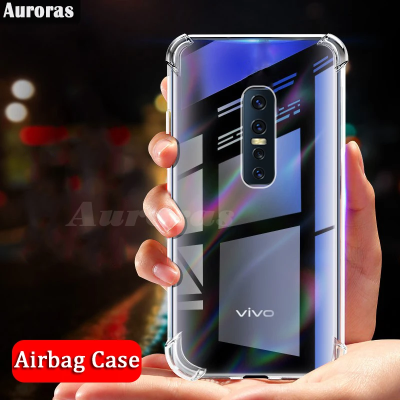 Чехол Auroras для VIVO V17 Pro официальный оригинальный противоударный Прозрачный чехол