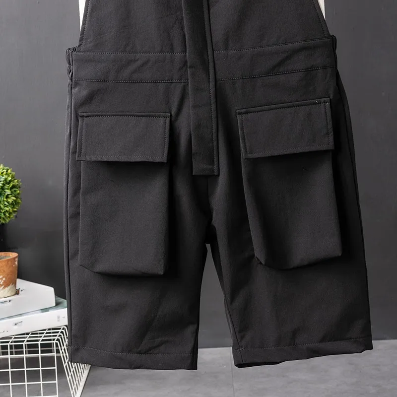 Модные прямые шорты комбинезоны мужские летние корейские новые Свободные