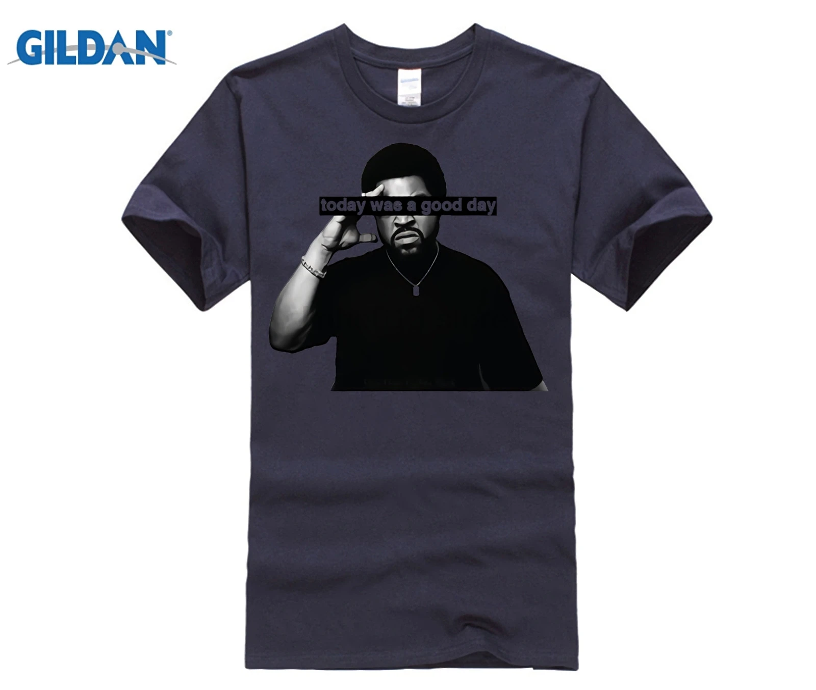 GILDAN Ice Cube Today was a Good Day T shirt Men 2017 Summer hip hop Character 3D N.W.A T-shirt camisas Short Sleeve | Мужская одежда