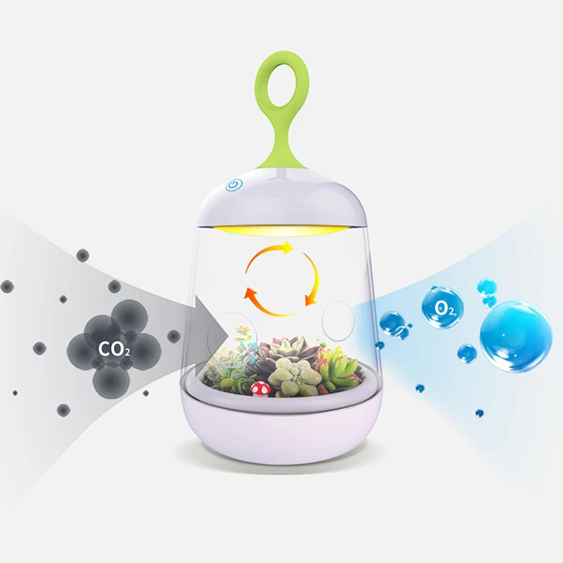 Симпатичный креативный ночник сделай сам для растений лампа с зарядкой через USB