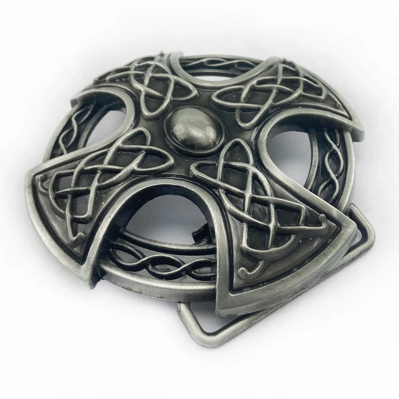 Винтажная металлическая пряжка в западном стиле для мужчин и женщин круглый