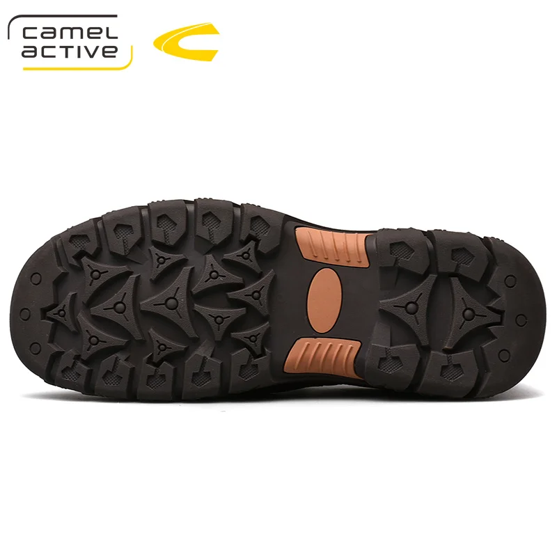 Мужские туфли из натуральной кожи Camel Active светло-коричневые легкие мягкой