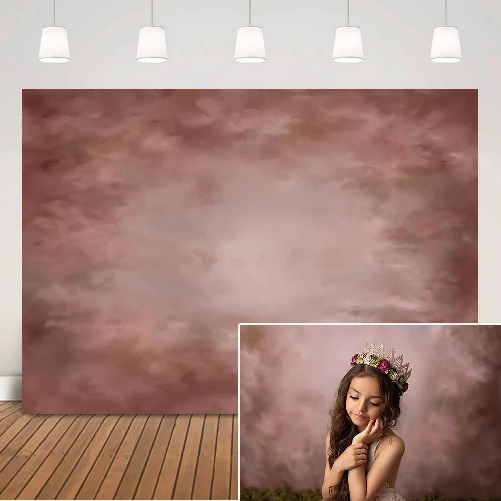 

Детский портрет Абстрактная живопись текстурный фон для новорожденных на день рождения розовый фон для фотосъемки с изображением старого ...